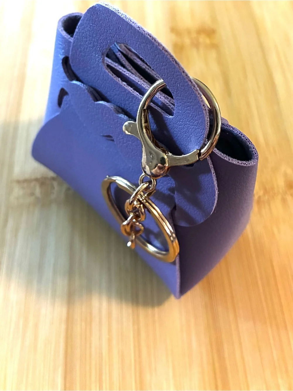 Purple Mini Handbag Keychain